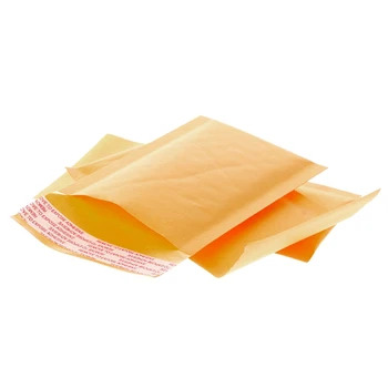 

10 Pcs Kraft Bubble Mailers Yellow Padded Mailing Bags Paper Shipping Envelopes