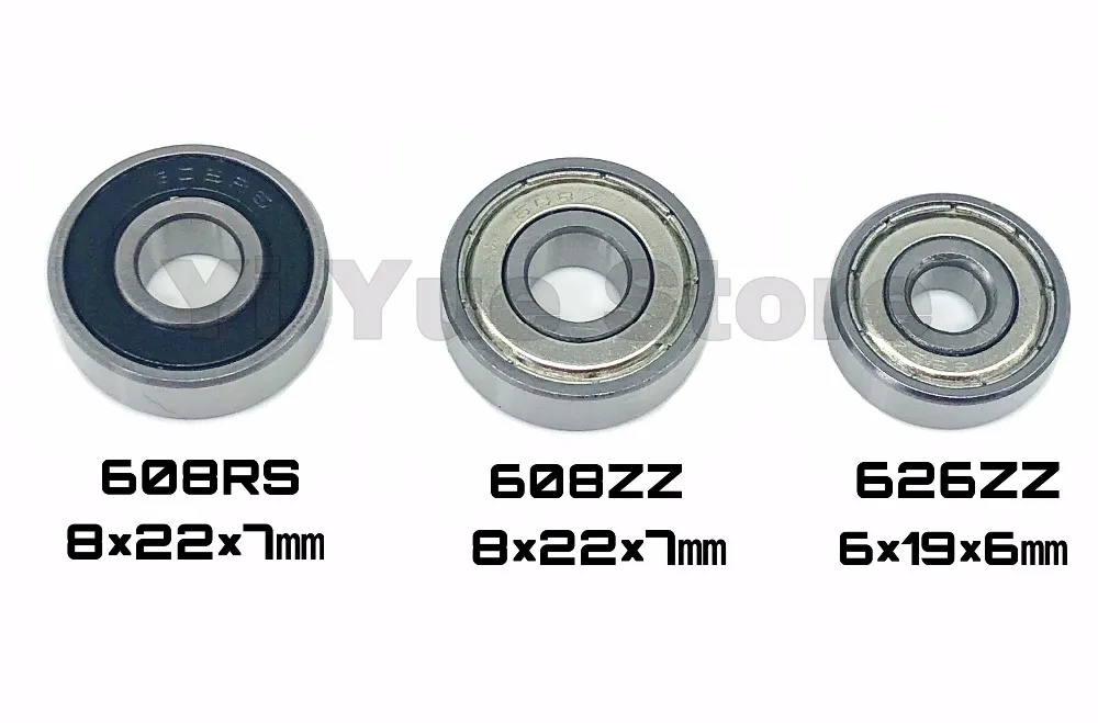 608rs 8*22*7mm com rolamento de esferas e