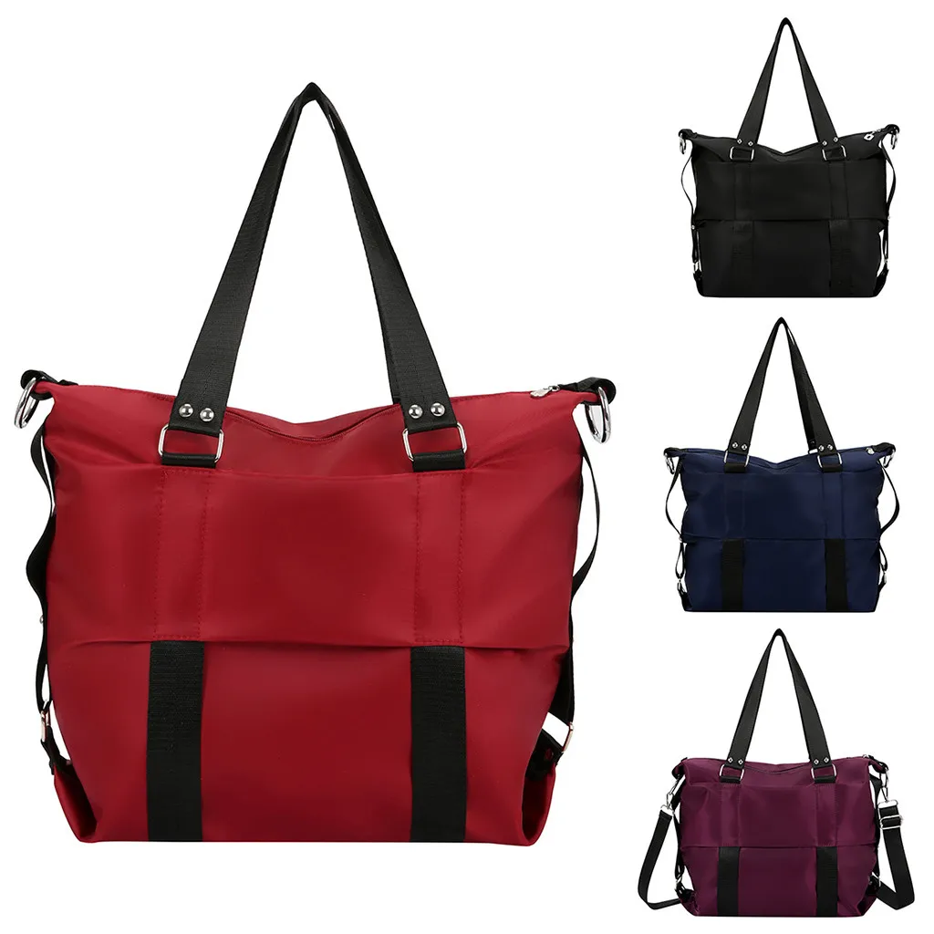 Женская сумка через плечо,, модная, простая, водонепроницаемая, сумка через плечо, сумка-мессенджер, чистый черный цвет, Большая вместительная сумка на плечо#20