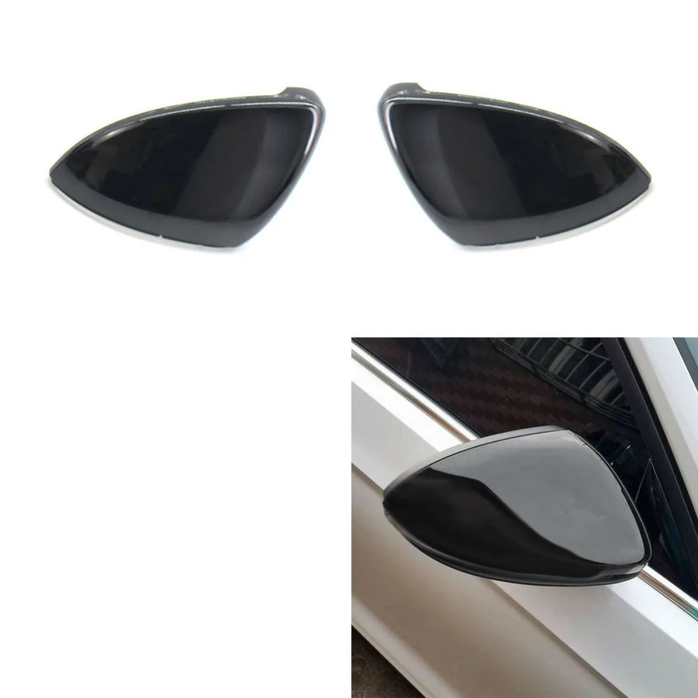 Per Golf 7 Mk7 7.5 Gtd R L E-Golf Cover Specchietto Retrovisore Nero Lucido