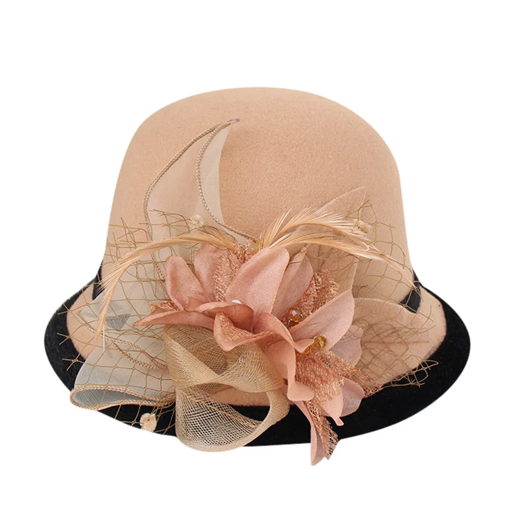Подарок для мамы, женская шапка, осенняя и зимняя модная шерстяная накидка, женские вечерние головные уборы высшего качества, шерсть, фетровая шляпа