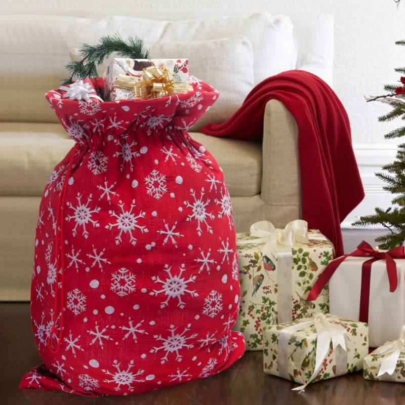 

Merry Christmas Gift Big Bags Santa Claus Xmas Non-Woven fabric Bags Happy New Year 2020 Christmas Candy Bags Navidad