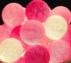 1,5 M 10 светодиодный s 3M 20 светодиодный s светящиеся хлопковые шарики для свадьбы, bedroom, фестиваля, праздника, дня рождения и Рождества