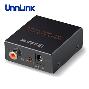 

Unnlink Coaxial to Toslink Optical Converter Support 192KHZ Sampling Rate Lossless High Fidelity SPDIF Coaxial to Optical for TV