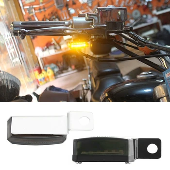 

2pcs Smoke Mini LED Motorcycle Turn Signal Indicators Front Rear Blinker Lights Water & Vibration Proof