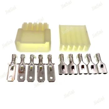 

5 Pin Car Auto Window Lift Switch Plug Female Male 6.3mm Big Current Automotive Connectors