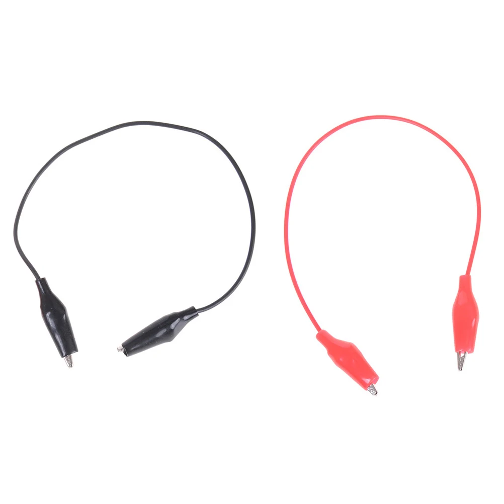 

10pcs 25CM Long Alligator Clip To Banana Plug Test Cable For Multimeter