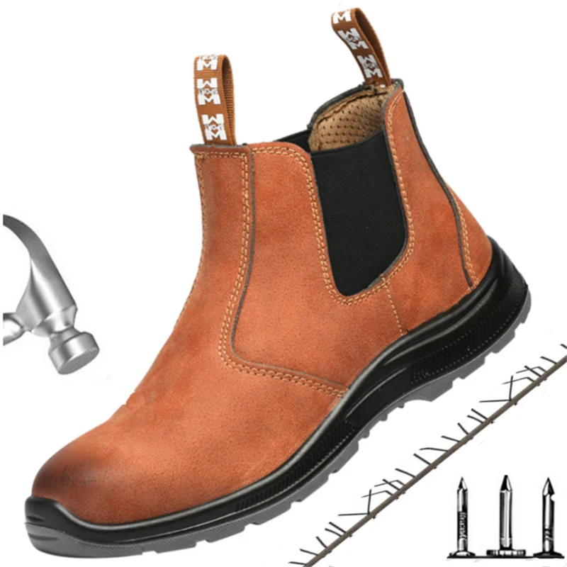 New safety boots mens outdoor waterproof punctureproof tactical safety shoes army military boots Designer work shoes