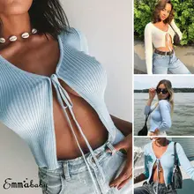 Шикарный женский короткий женский кардиган на шнуровке с бантом и длинным рукавом, однотонные топы, женские тонкие свитера, верхняя одежда