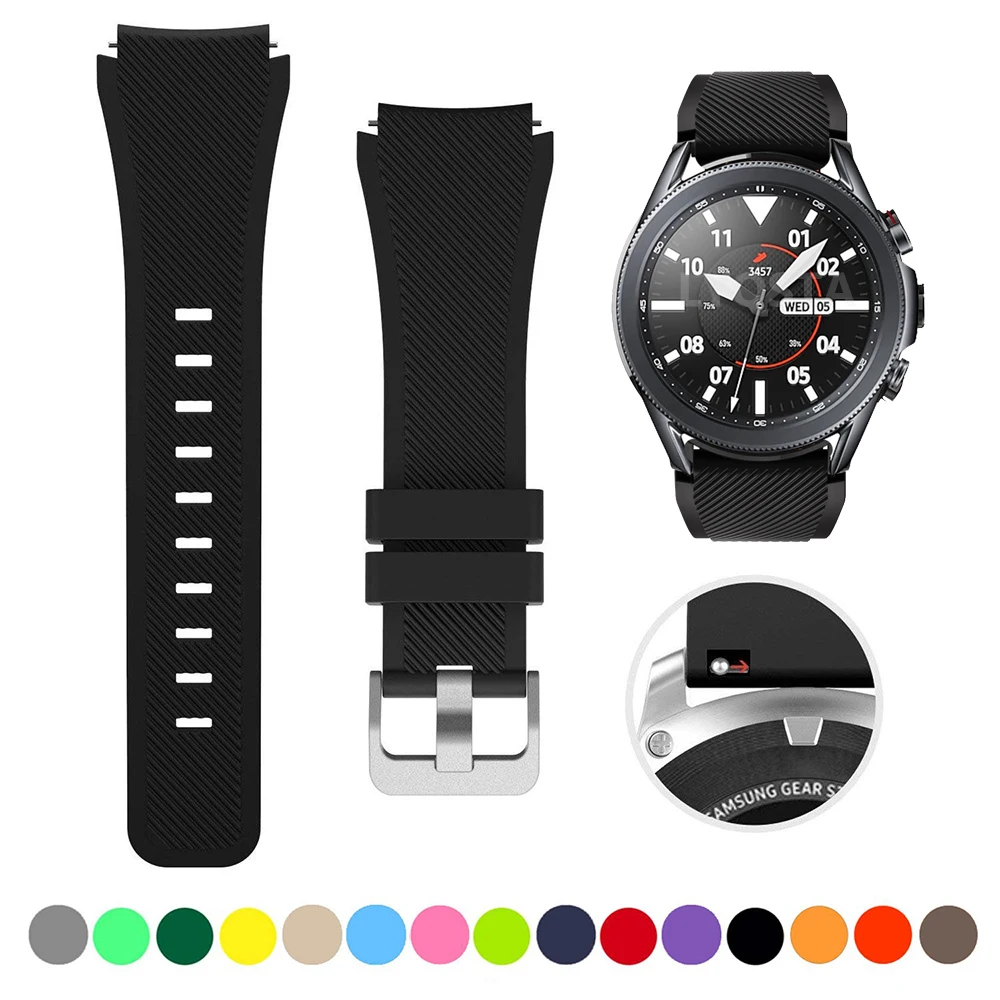 Ремешок для Samsung Galaxy Watch 3 41 45 Active 2 спортивный браслет наручных часов Amazfit GTR 42 47 мм 20