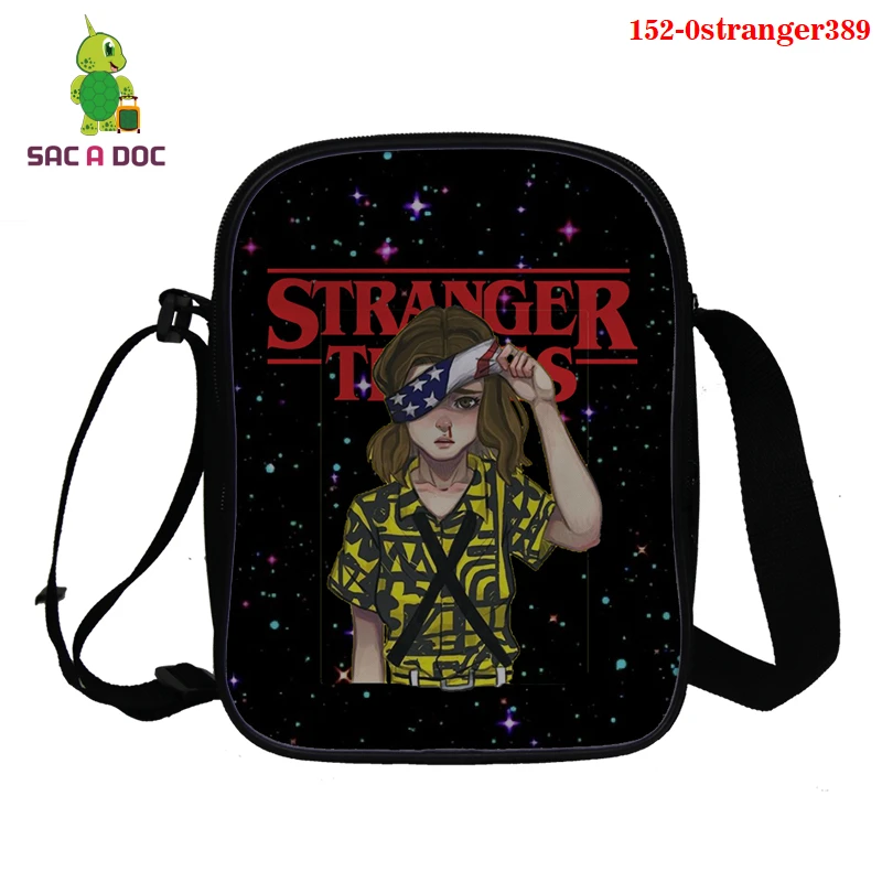 Мини-сумка-тоут сумка-мессенджер с 3d рисунком очень странные дела женская