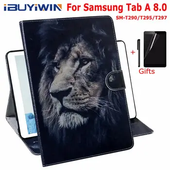 

iBuyiWin Painted Colorfull Magnetic Silicone Cover for Samsung Galaxy Tab A 8.0 SM-T290/T295/T297 8.0" Tablet Funda Case+Gifts