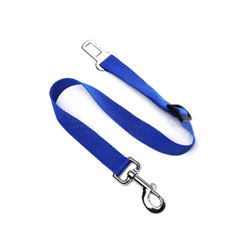 NEW Breathable Chest Pet Dog Harness Belt With Straps With Straps Mesh Dog Harness Car Seat Adjustable Safety Leash Automotive - Цвет: Blue Safety belt