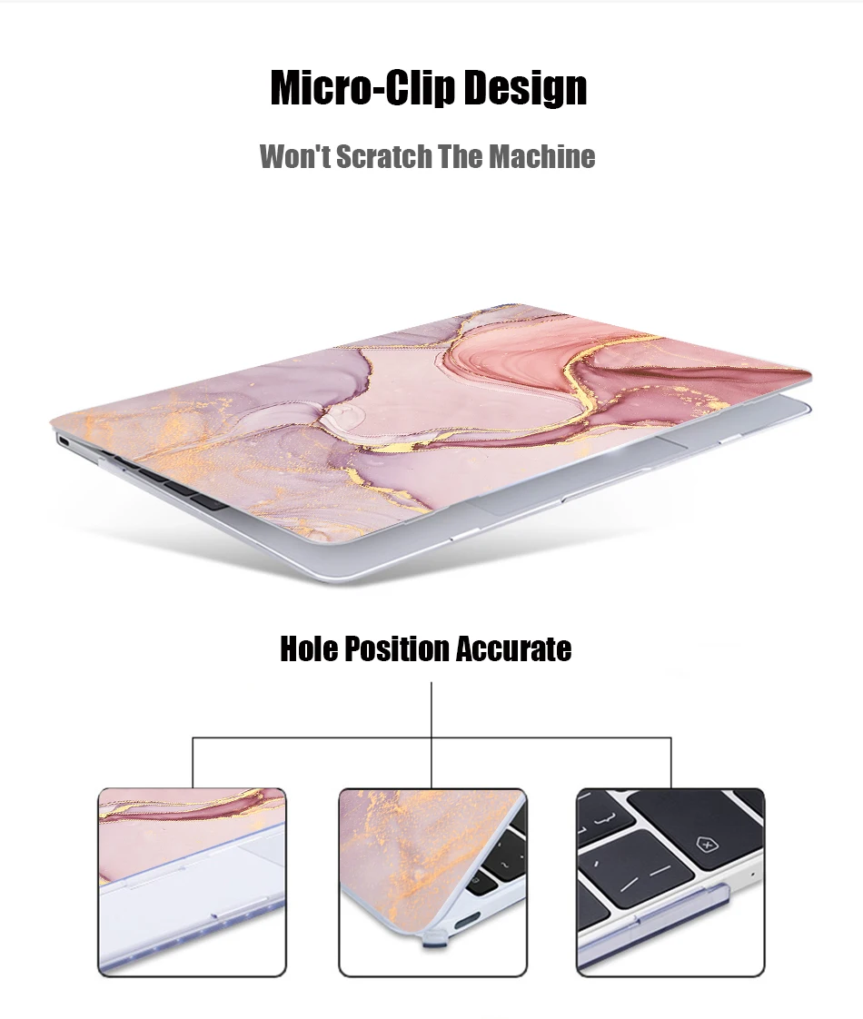 Чехол Sanmubaba с мраморной текстурой для Macbook Air Pro retina 11 12 13 15 с сенсорной панелью, чехол для ноутбука mac book 13,3 дюймов