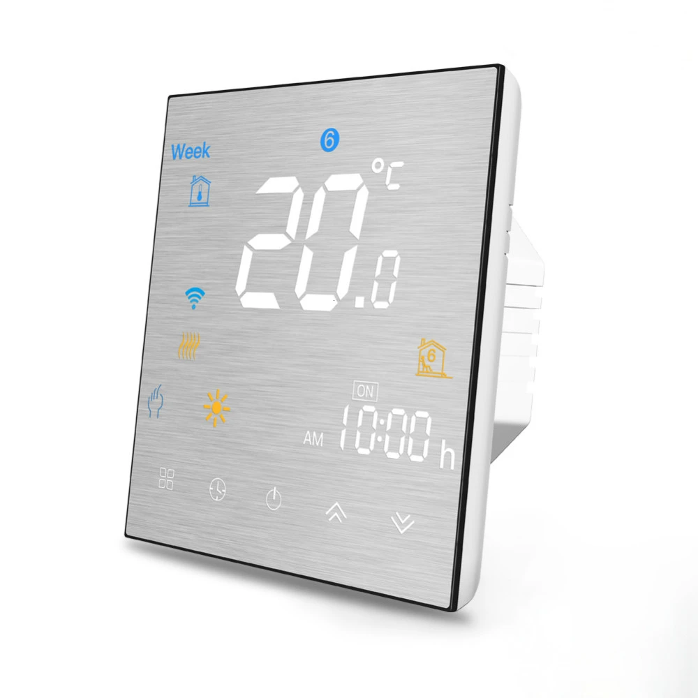 Termostat Inteligent MoesHouse BHT-3000GCLW cu WIFI si display tactil pentru centrala pe gaz 10