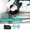 Electric Brushless Angle Grinder Cordless Grinder 20V Battery Grinder Cordless Cutting Grindering Metal POSENPRO 4