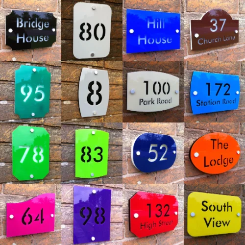 

Customize HOUSE SIGN PLAQUE personalised address house door number street name acrylic
