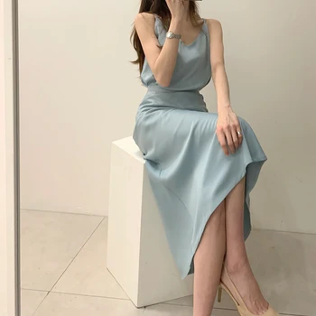 

Summer Sexy Two Piece Set Skirt Women Spaghetti Strap Crop Top and High Waist Long Skirt Elegant Korean Casual 2 Piece Suits
