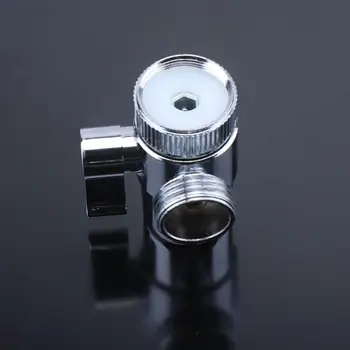 

T-adapter Polished 3 Way Valve Tee Connector with Shut off Valve Shower Head