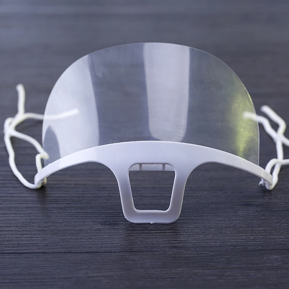 Face mask 5pcs-10pcs-40pcs/Set Transparent Masks Permanent Anti Fog Catering Food Hotel Plastic Kitchen Restaurant Masks Chef's special