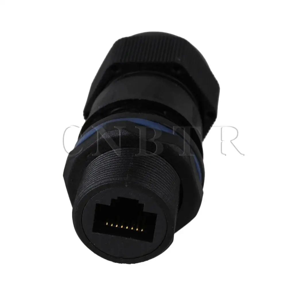 CNBTR черный IP68 RJ45 Ethernet M20 AP водонепроницаемый разъем с покрытием 6FU 8 ядерный|rj45
