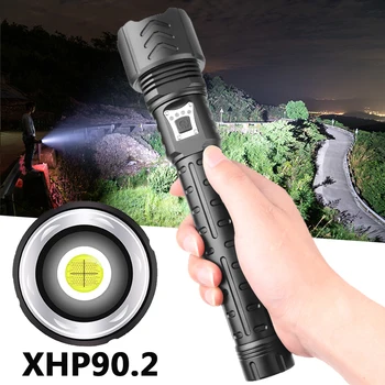 

Litwod XHP90.2 4-core High Quality Led Flashlight Powerbank Function Usb Rechargeable 18650 26650 Battery Torch Zoomable Lantern