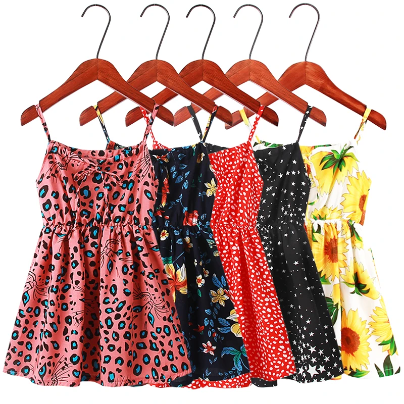 Summer Girls Dress Fashion Flower Dresses for Girls 3-12 Year Big Child Girls Clothing