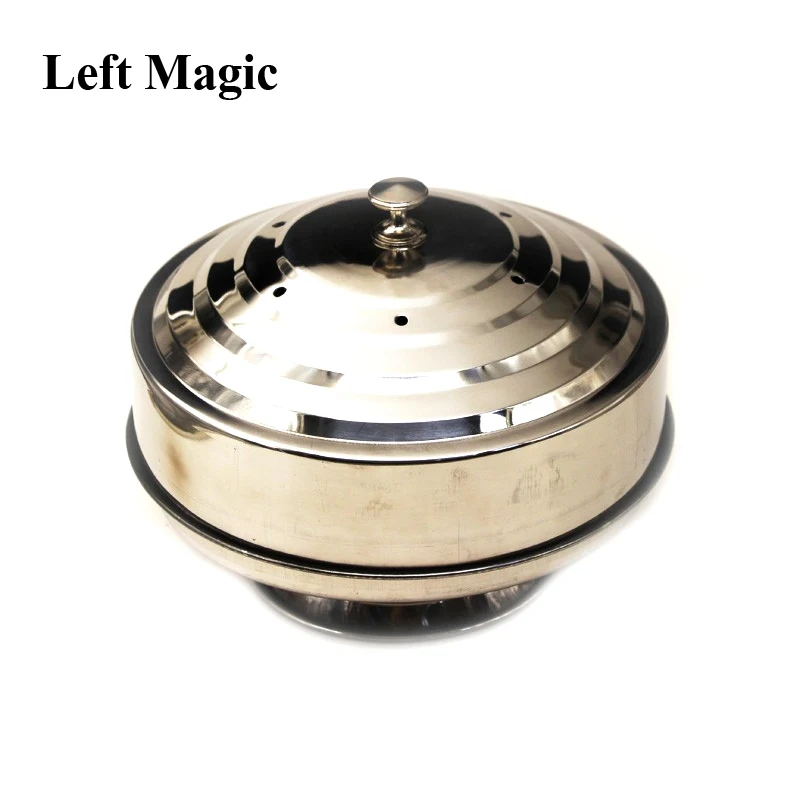 

Fire Dove Pan Fire Dove Pan Double Load Magic Tricks Silver Double Layer Stage Magic Appearing Tricks Illusion Accessories H9001