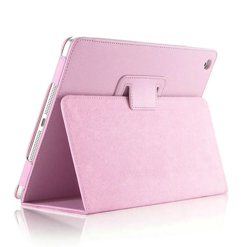 Для iPad Air 2 Air 1 чехол, Авто Режим сна и магнитной застежкой из искусственной кожи смарт-чехол для iPad 9,7 5th 6th поколения Чехол - Цвет: Pink