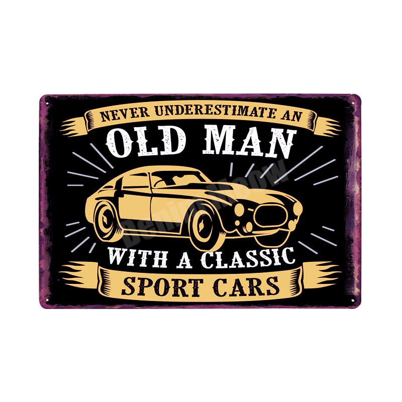 Fix Cars Plaque Shabby Chic Metal Tin Signs Classic Car Wall Art Poster Advertising Plates Bar Garage Vintage Home Decor MN117 - Цвет: I