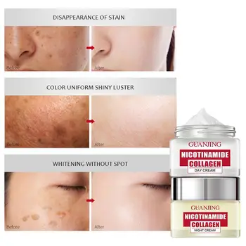 

50ml Niacinamide Day And Night Cream Moisturizer Repair Hydrating Brighten Moisturizing Face Tone Cream Spots Fade Skin V7U2