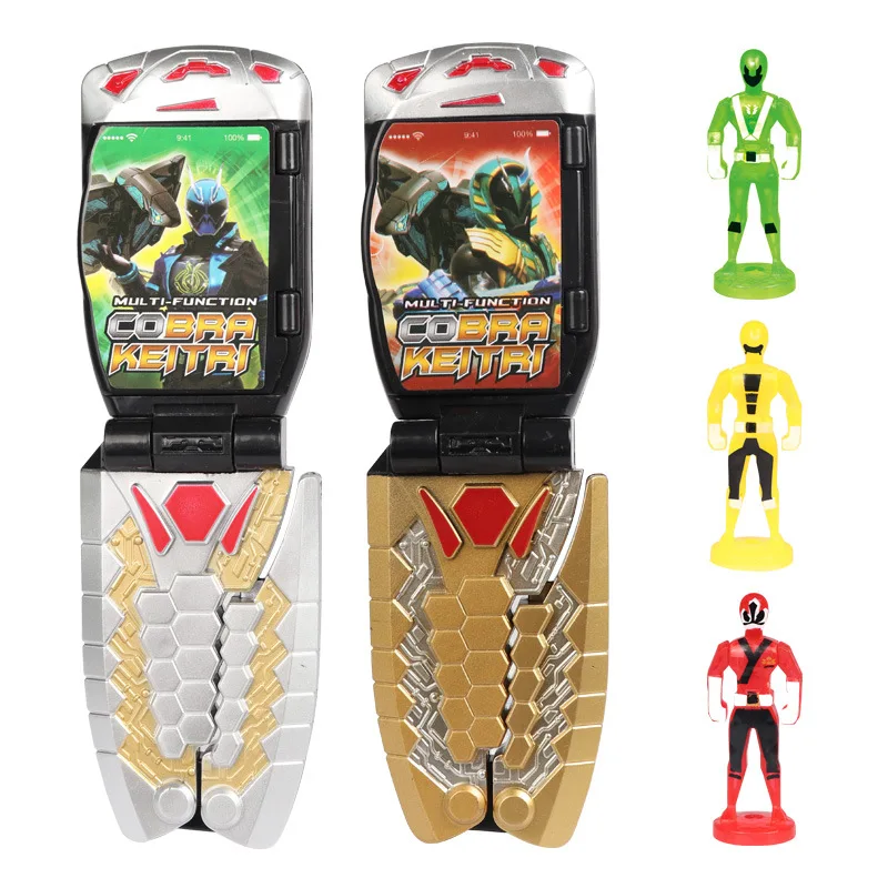 

Transformation Toy Set Sound And Light Multi-functional Combat Team Hero Mobile Phone Children DIY Transform Anime Toy