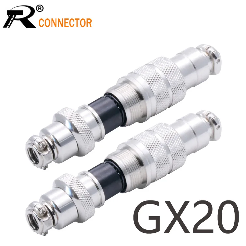 1 комплект GX20 2/3/4/5/6/7/8/9/10/12/14/15Pin штекер и гнездо 20 мм круглый авиационный разъем