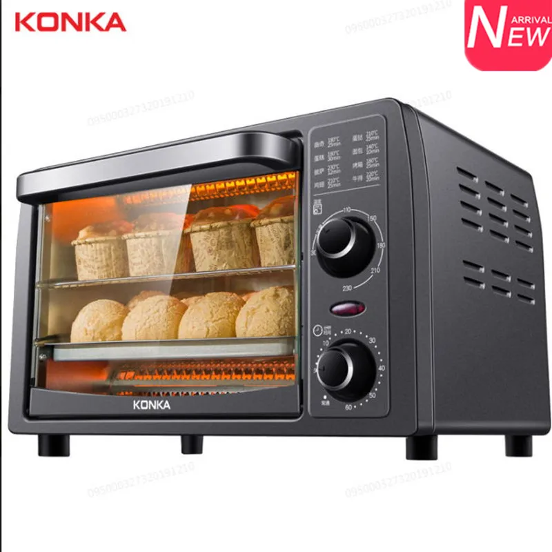 

2019 New KONKA Electric Oven Baking Small Multifunctional Fruit Dryer 2 Tray Layer Stainless Steel Fruit Dryer For Home Kitchen