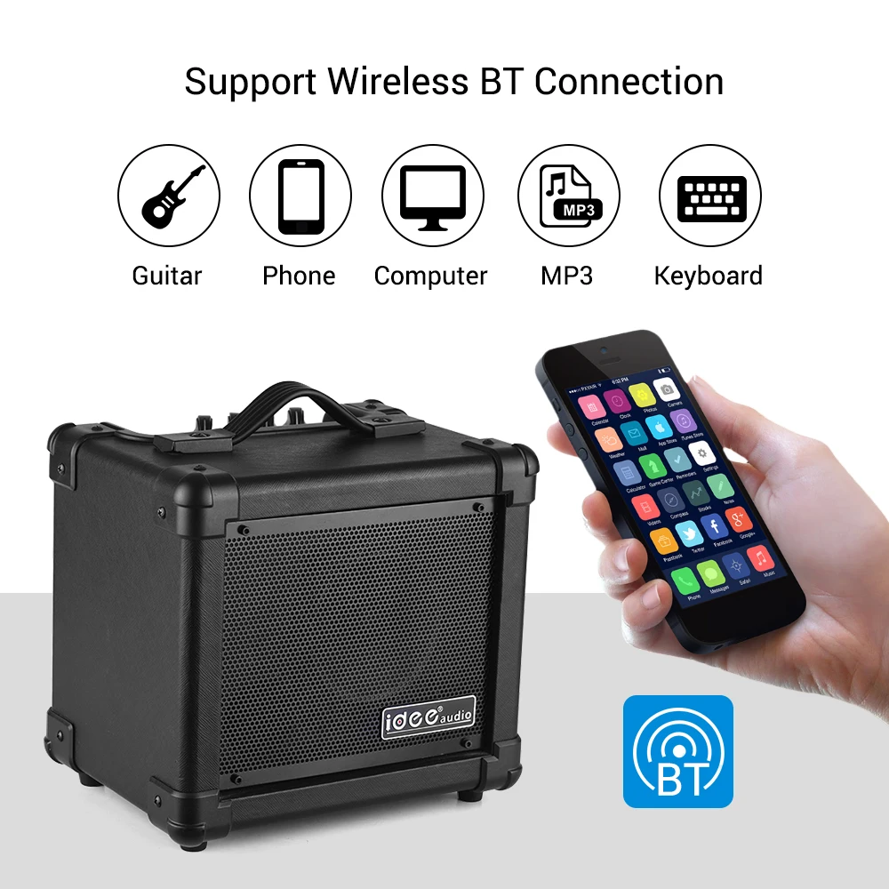 IDEEAUDIO AA-1 портативный Настольный Электрический гитарный динамик усилитель