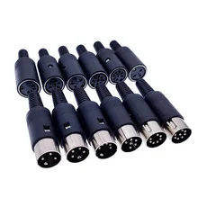 1 шт. мужской/женский DIN разъем 3/4/5/6/7/8 PIN кабель системного блока разъем для монтажа