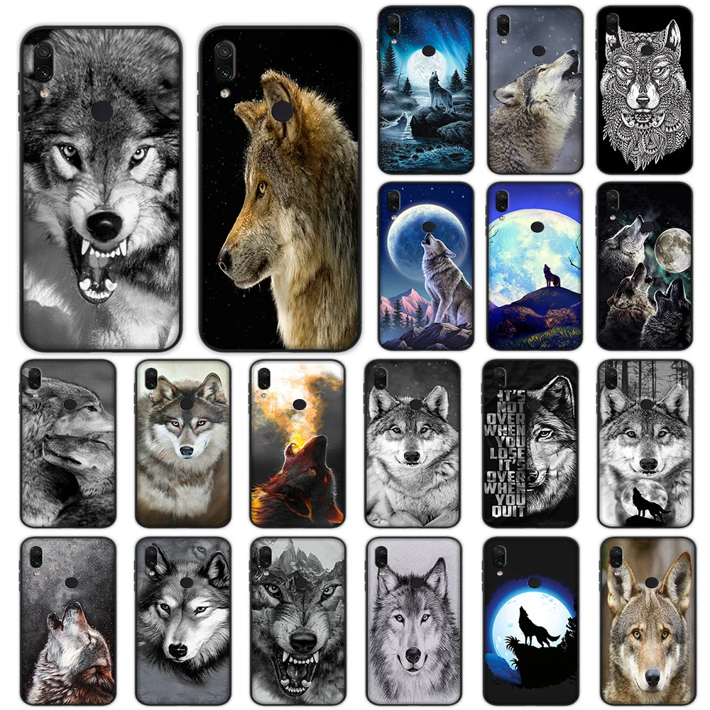 

Wolf Moon Soft Case for Xiaomi Mi Redmi Note 5 6 K20 A3 9T Pro CC9 CC9e 7A