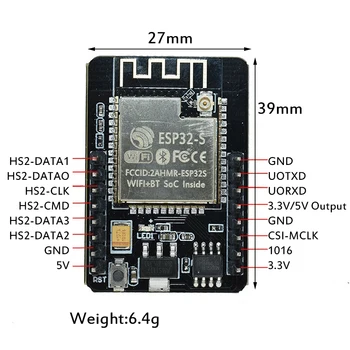 

ESP32-CAM ESP-32S WiFi Module ESP32 Serial To WiFi ESP32 CAM Development Board 5V Bluetooth With OV2640 Camera Module