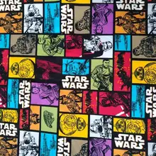 50X110cm Star Wars Print Cotton Fabric for Baby Boy Clothes Cushion Cover Patchwork DIY-BK564