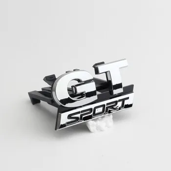 

20X Car-styling Sticker ABS Chrome GT SPORT Front Grille Badge Emblem Sticker for Volkswagen VW Polo Golf Passat B5 Touran Bora