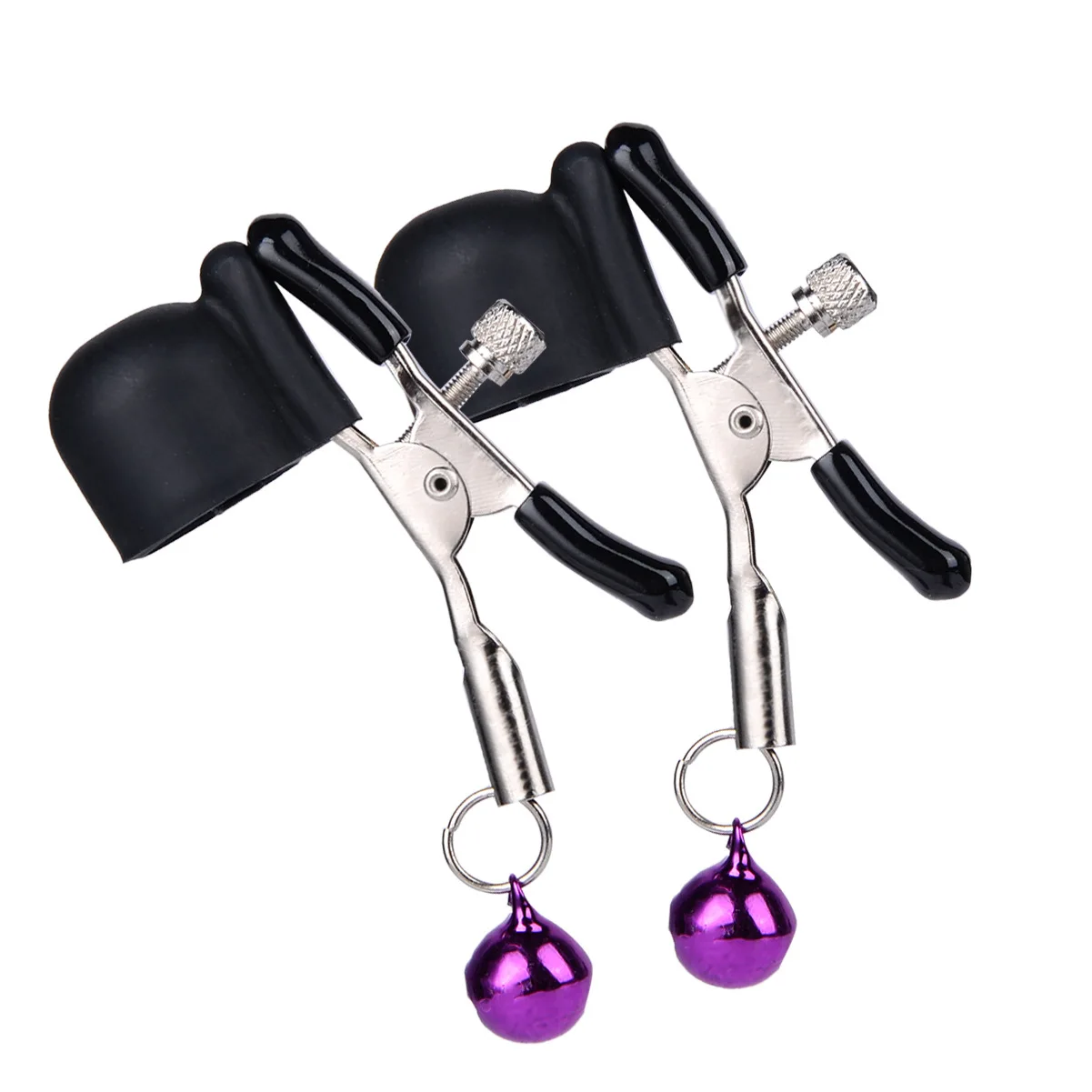 Nipple Clamp Bell Vibration Nipple Clamp Breast Vibrator and Chest Stimulation Masturbation Flirt Device Sex Toys