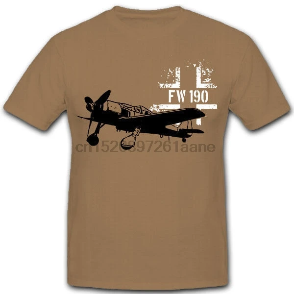Shirt Tops Tees Plus Size T-Shirt Fw 190 Luftwaffe Flugzeug Balkenkreuz Zweiter Weltkrieg3D T Shirt Funny Casual Tee Shirts