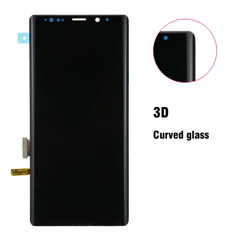 Сенсорный ЖК экран с рамкой 6 4'' для SAMSUNG GALAXY Note 9 Note9 N960D N960F|Экраны мобильных