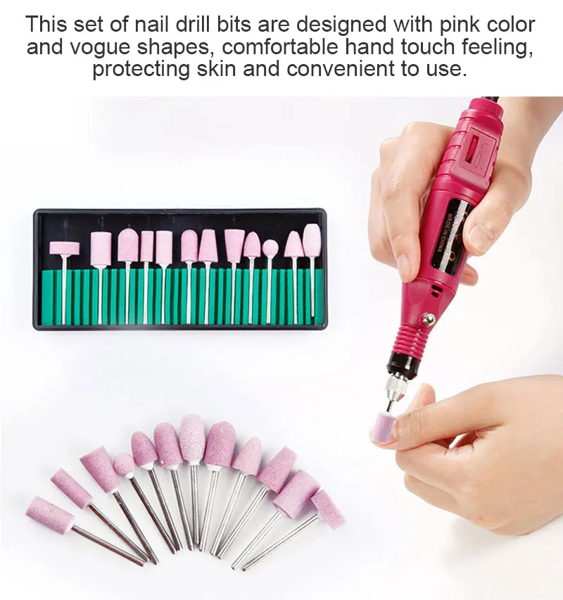 1 Набор Электрический Маникюрный сверлильный станок для ногтей в форме ручки для ногтей пилочка для ногтей профессиональный УФ-Гель-лак Инструменты для удаления красного цвета