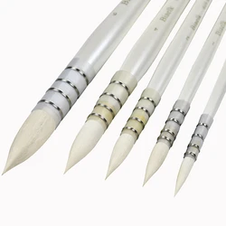 High Quality 1PC Goat Hair Wooden Handle Watercolor Paint Art Artist Brush