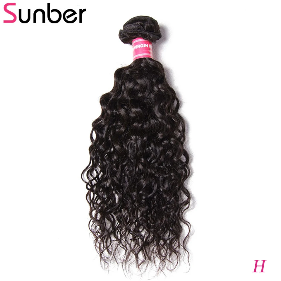 Sunber волнистые волосы пряди натуральные человеческие для наращивания Remy