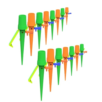 

15Pcs Plant Watering Devices Self Watering Spikes Automatic Plant Waterer Irrigation Drippers with Slow Release Control Valve Sw