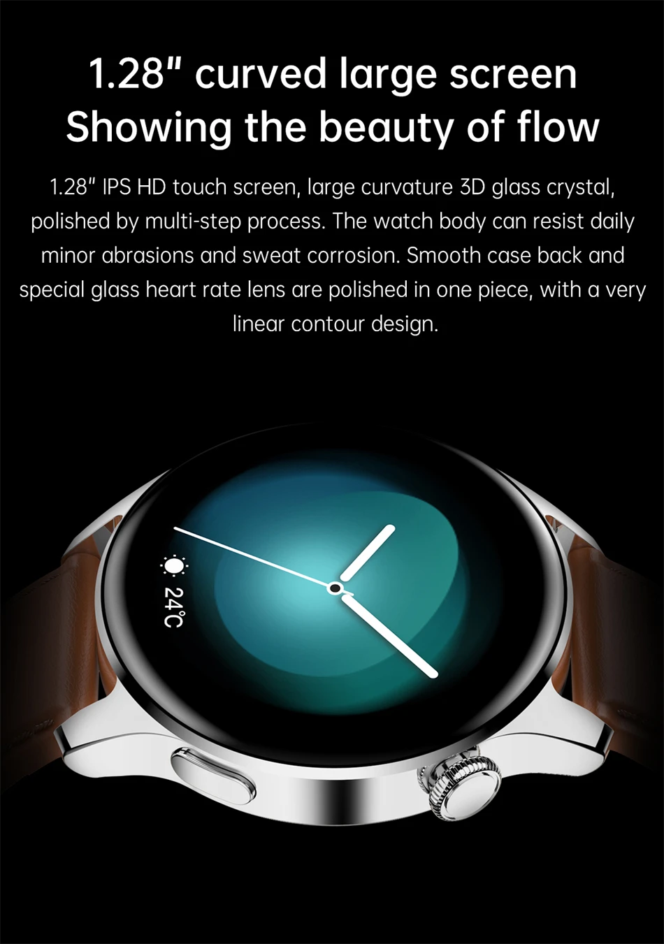 2022 New Full Circle Touch Screen Steel Band Luxury Bluetooth Call Men Smart Watch Waterproof Sport Activity Fitness Watch +Box