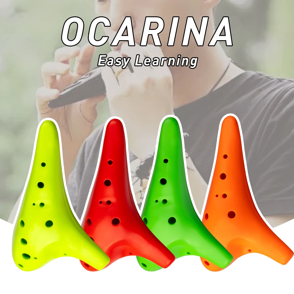12-hole Ocarina Resin Plastic Alto C Tuning Ocarina