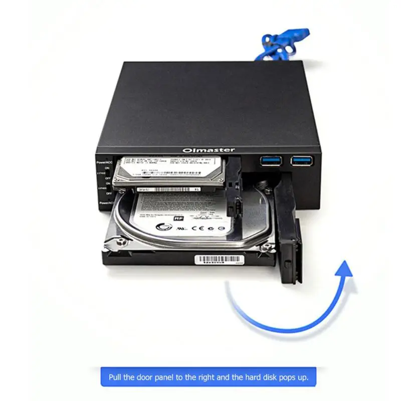 MR-6203 2.5/3.5" Internal HDD SSD Case Box Dual USB Optical Mobile Rack Station Hard Disk Enclosure for Desktop PC
